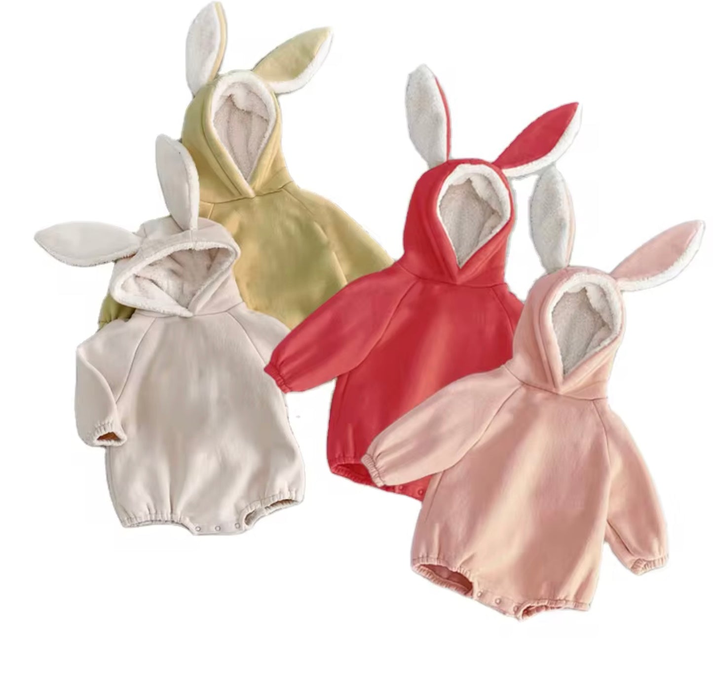 ORGANIC COTTON BUNNY ROMPER