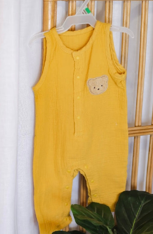 100% BREATHABLE COTTON SUMMER BABY ONESIE