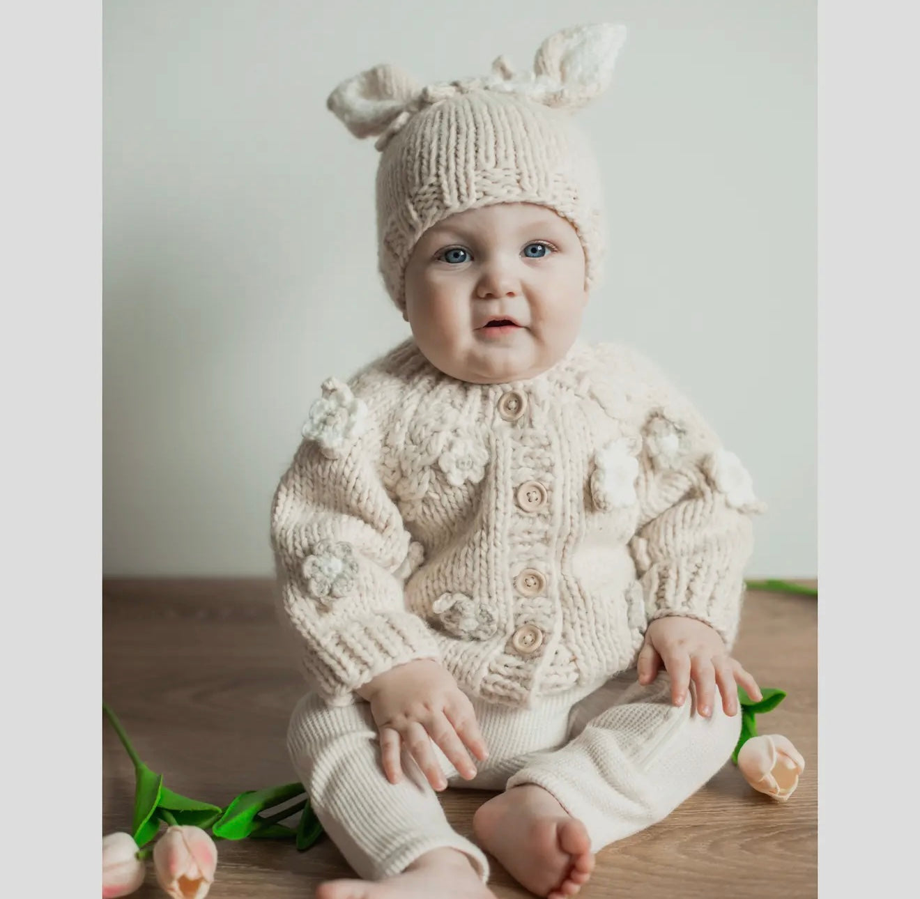 Flower Cardigan - Ethically Sourced & Eco- Friendly- By Huggalugs