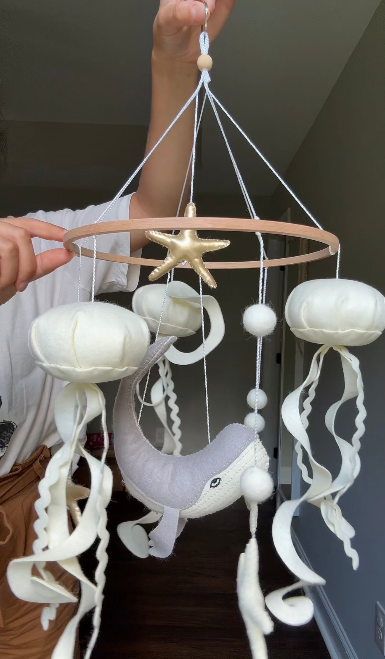 HAND CRAFTED FELT CRIB MOBILE