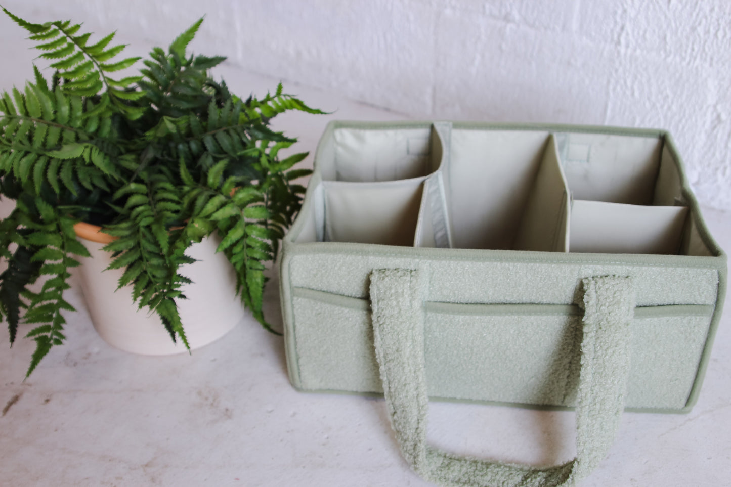 "EASY MOM" LIGHTWEIGHT PLUSH BABY DIAPER CADDY ORGANIZER