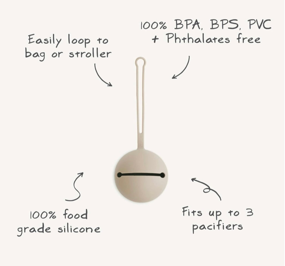 ECO FRIENDLY SILICONE PACIFIER HOLDER