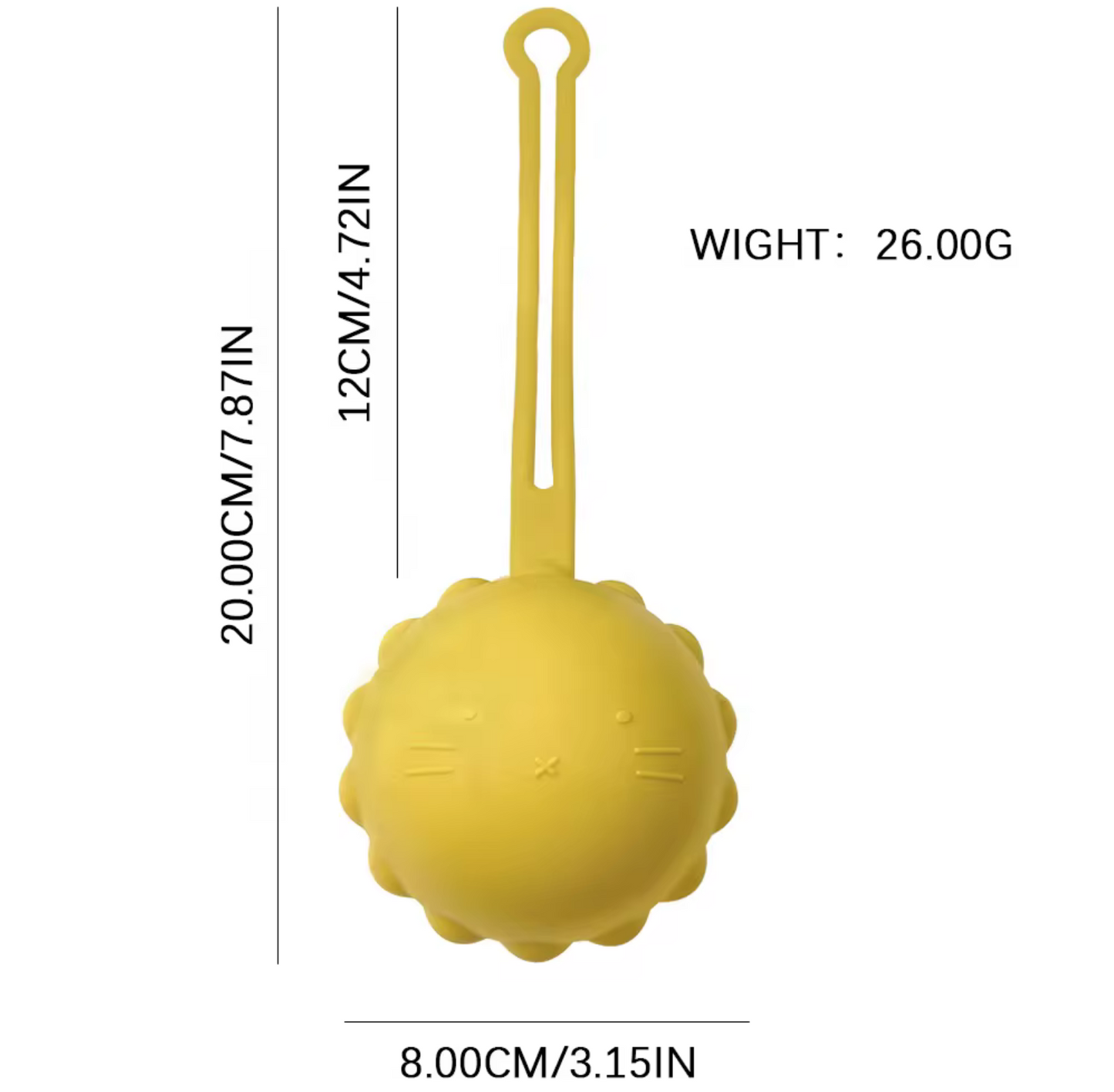 ECO FRIENDLY SILICONE PACIFIER HOLDER