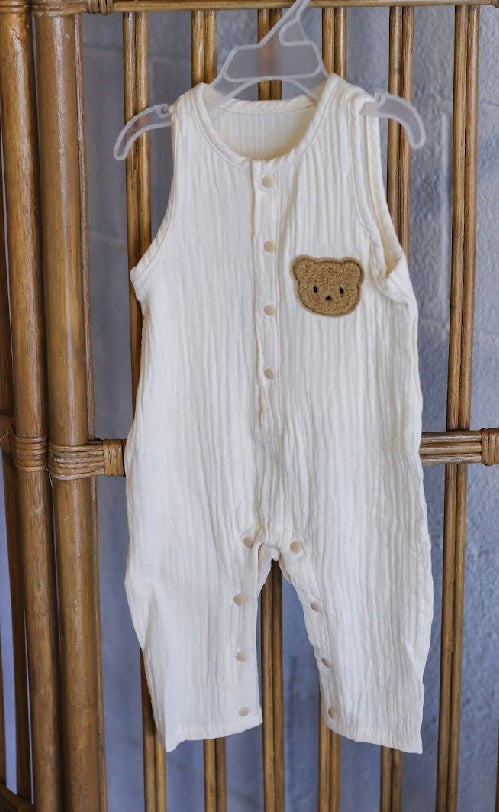 100% BREATHABLE COTTON SUMMER BABY ONESIE