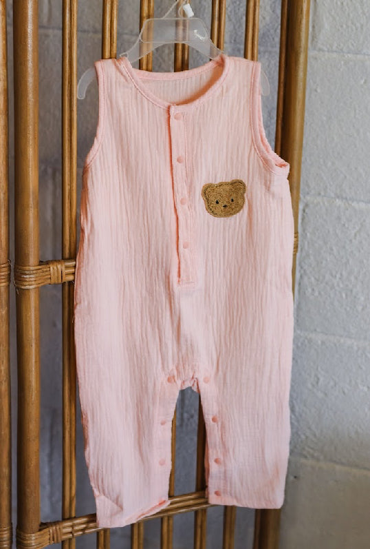 100% BREATHABLE COTTON SUMMER BABY ONESIE