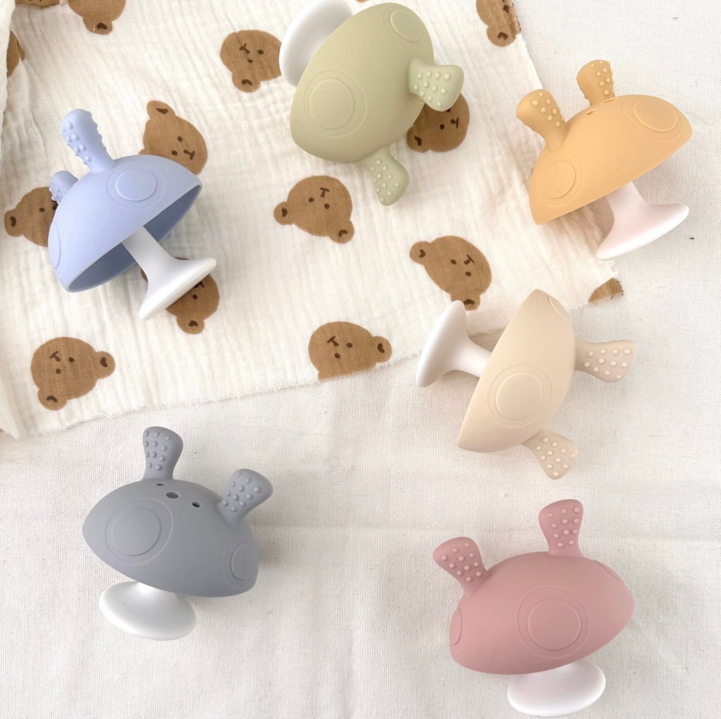 CE CERTIFIED BPA FREE SENSORY TEETHING SILICONE TOY