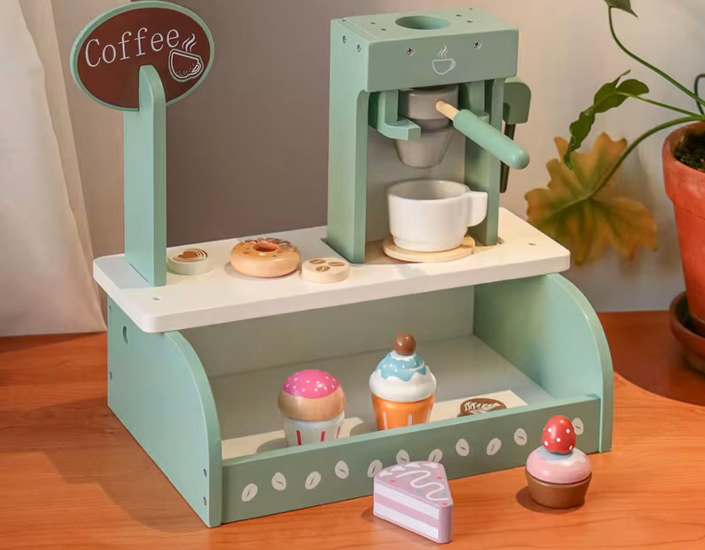 Montessori Wooden Play Coffee Shop