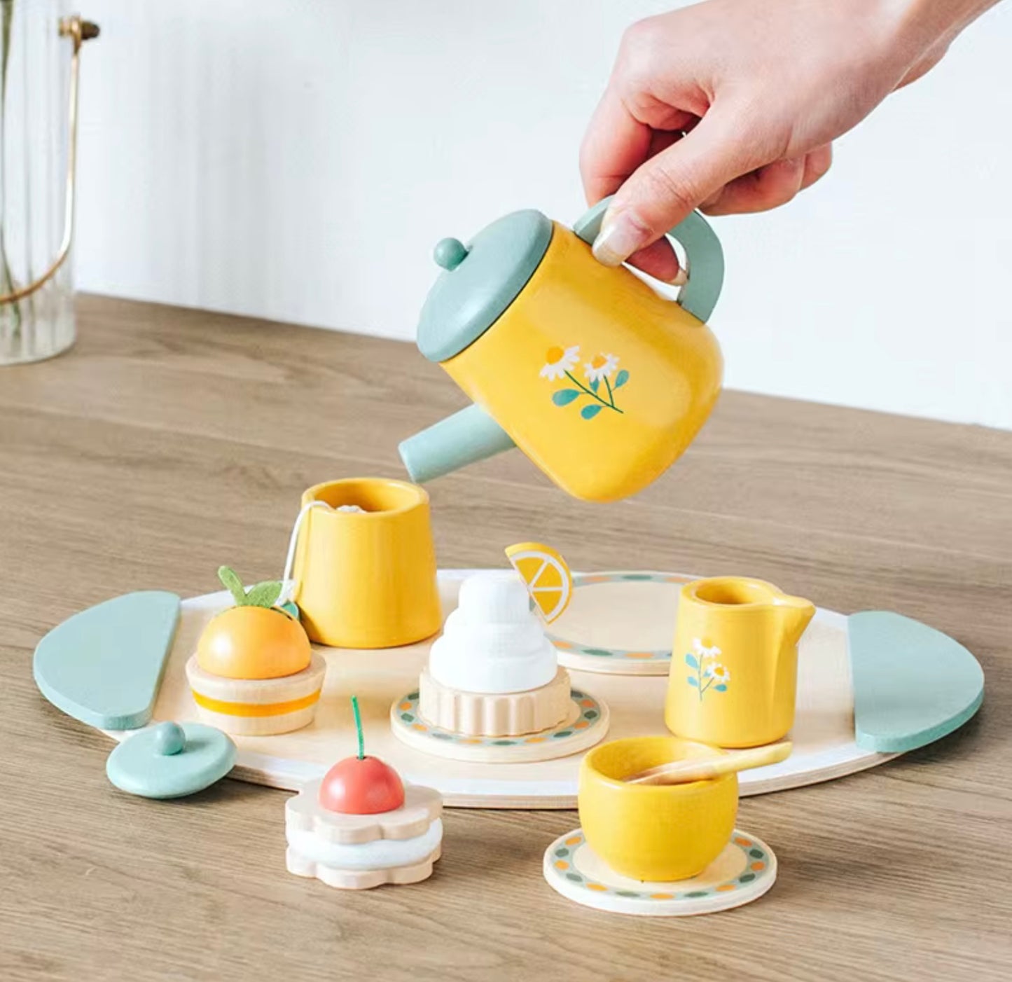 Montessori Wooden Afternoon Tea Set