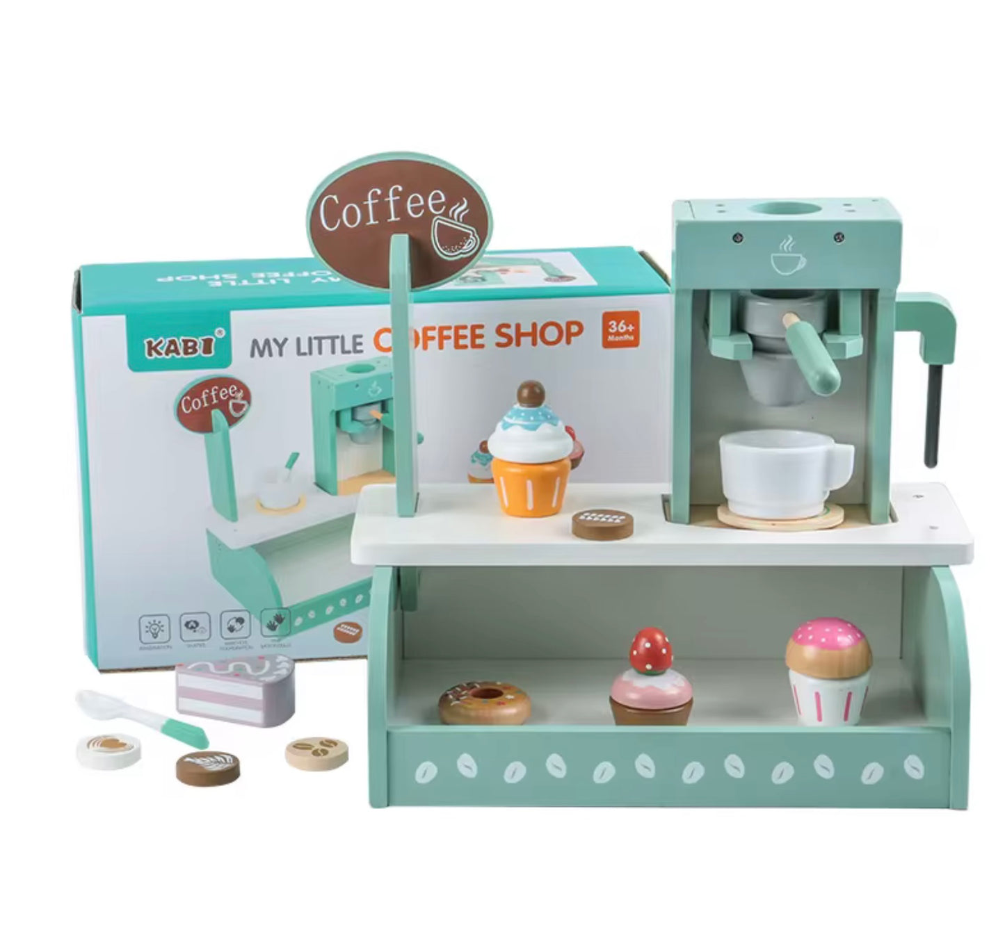 Montessori Wooden Play Coffee Shop