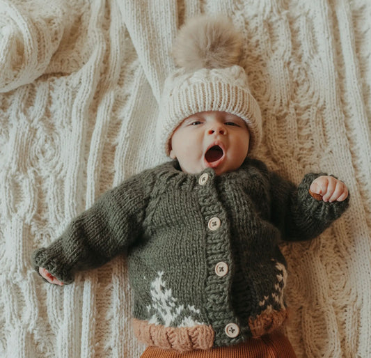 Forest Cardigan Sweater - Ethically Sourced & Eco- Friendly- By Huggalugs