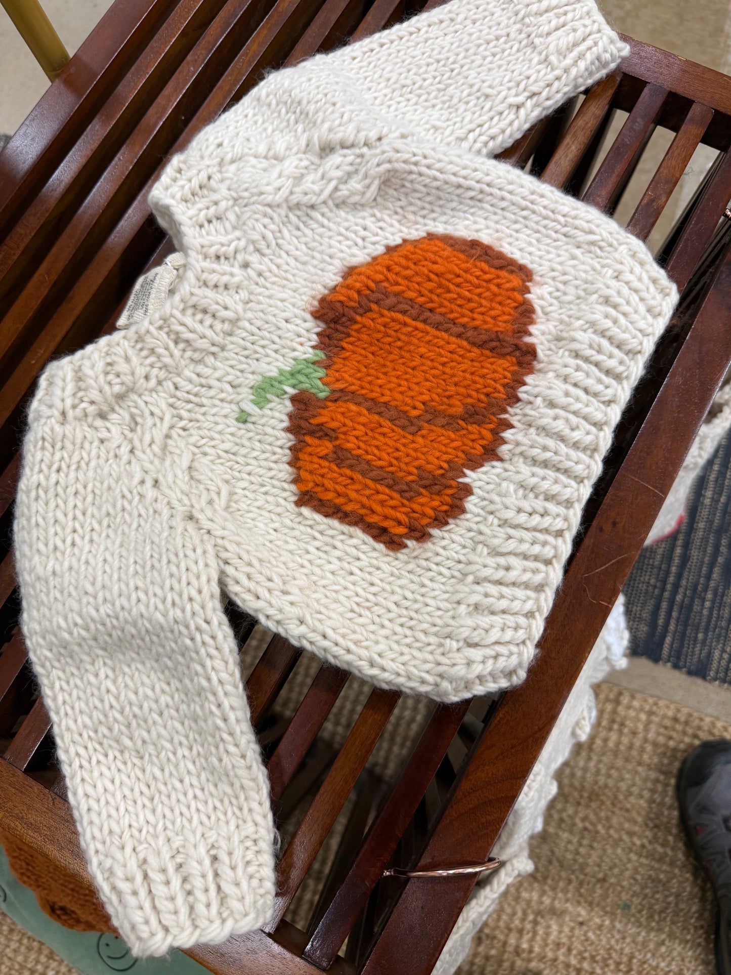 Cute Pumpkin Sweater - Ethically Sourced & Eco- Friendly