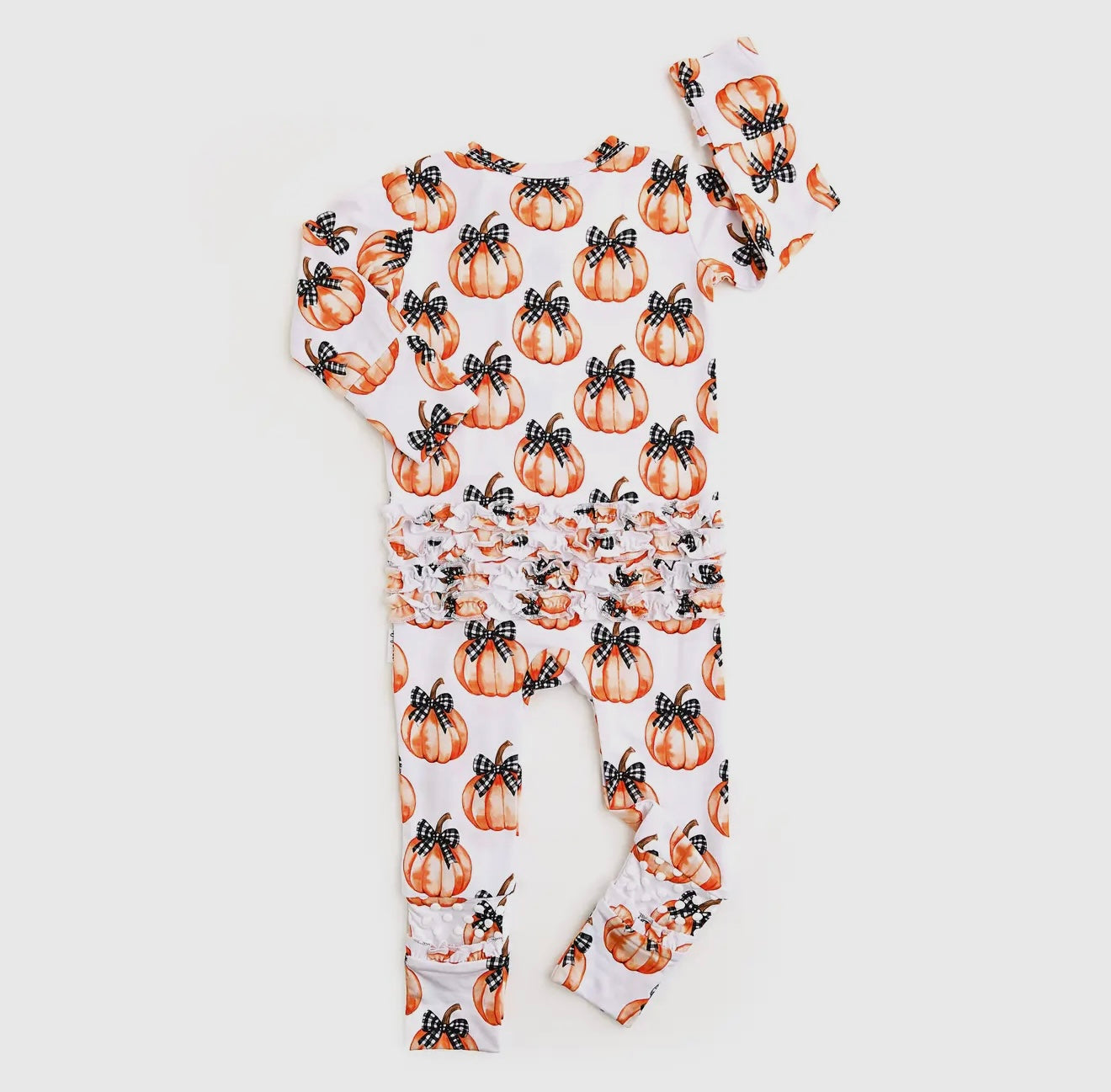 Little Pumpkin Ruffle Zip