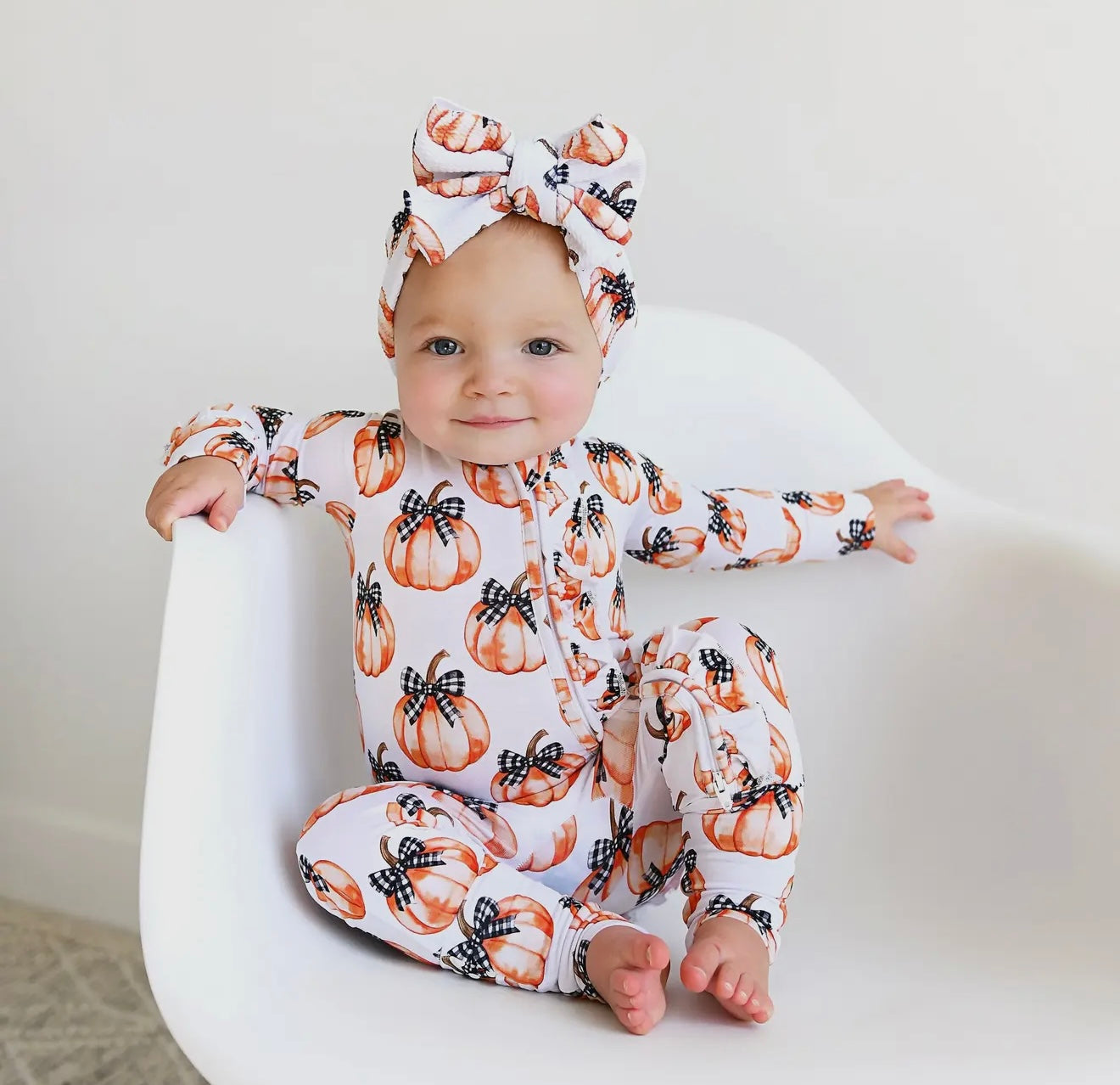Little Pumpkin Ruffle Zip