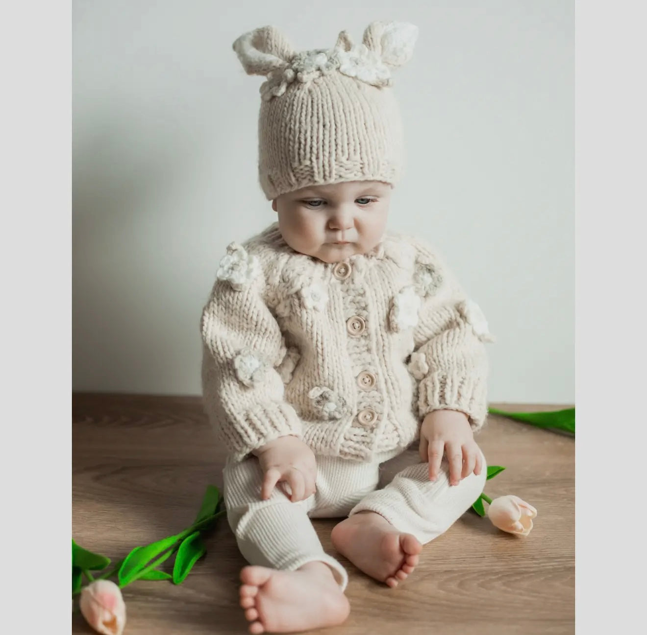 Flower Cardigan - Ethically Sourced & Eco- Friendly- By Huggalugs