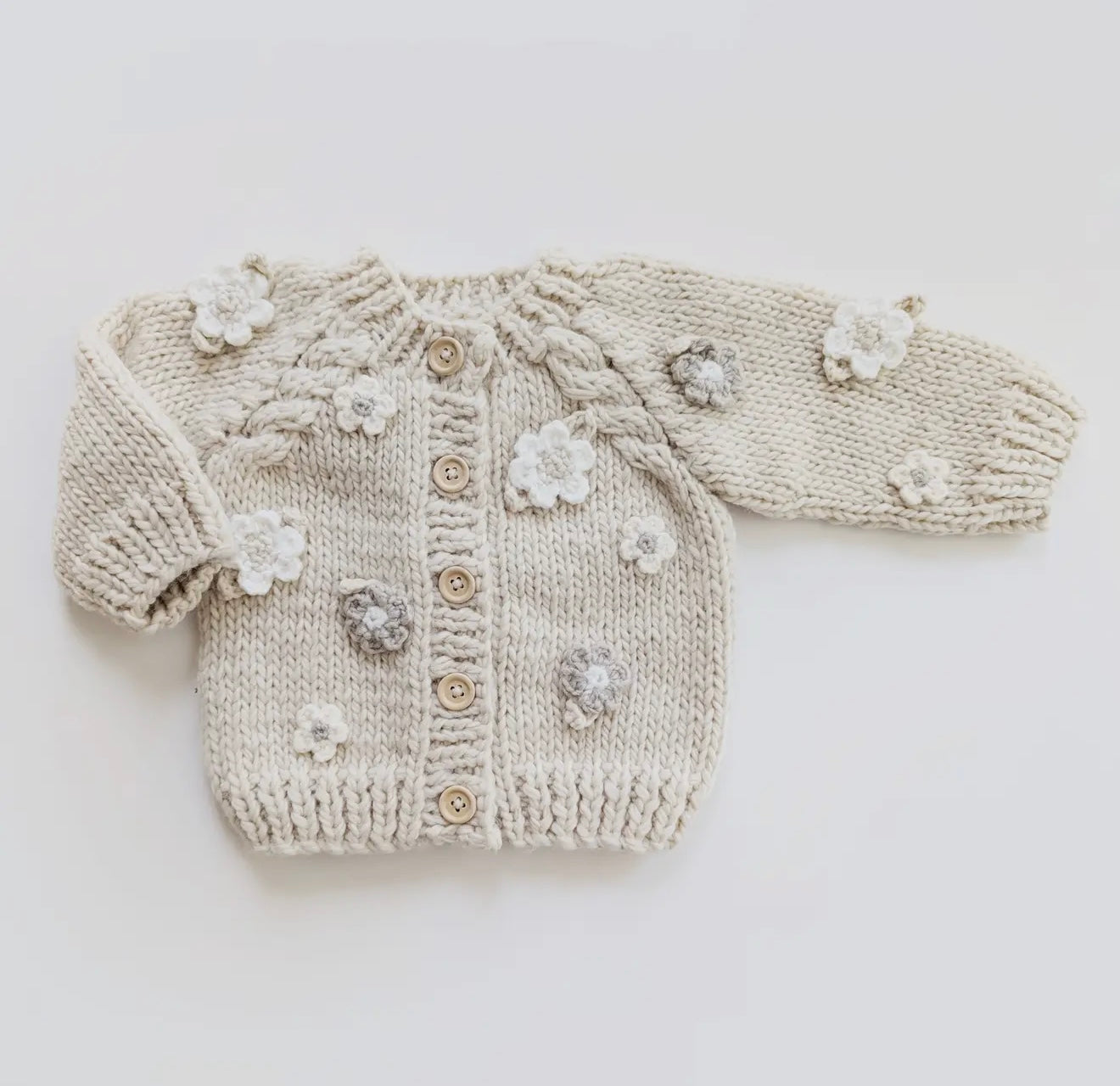 Flower Cardigan - Ethically Sourced & Eco- Friendly- By Huggalugs