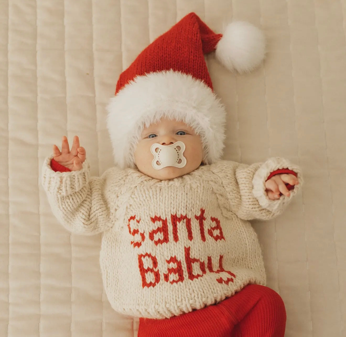 Santa Baby Holiday Sweater - Ethically Sourced & Eco- Friendly