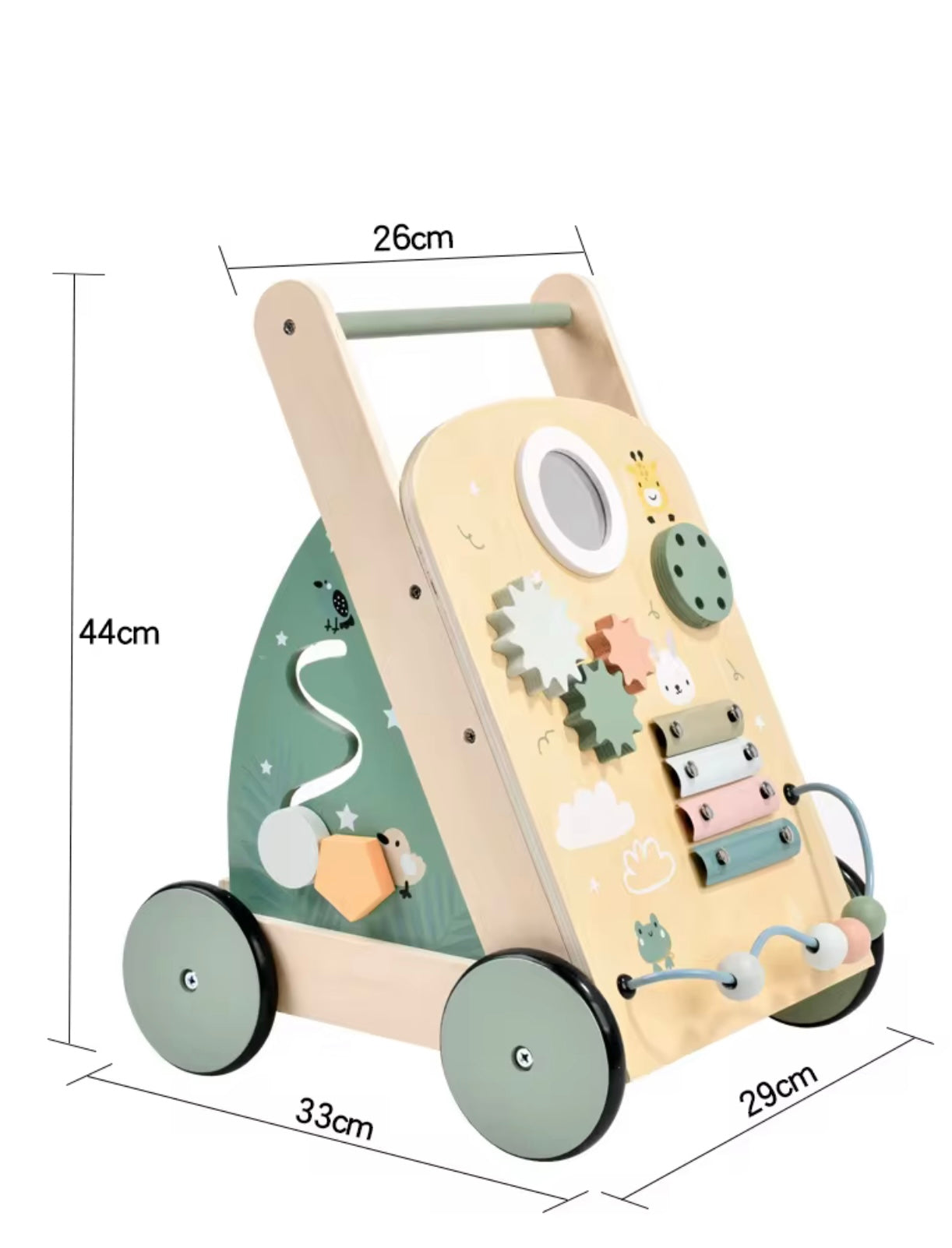 Montessori Wooden Educational Busy Board & Walker
