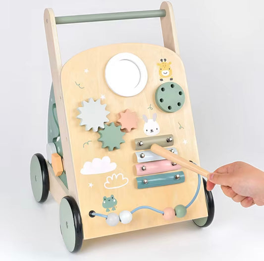 Montessori Wooden Educational Busy Board & Walker