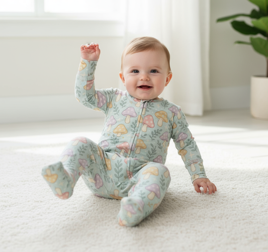 “Mellow Mushroom”- All Seasons Bamboo Sleepwear