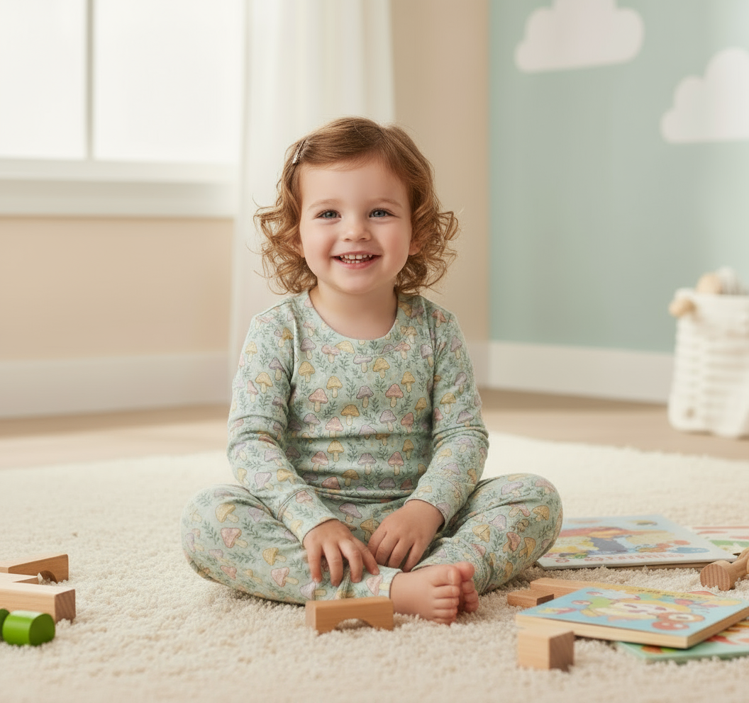 “Mellow Mushroom”- All Seasons Bamboo Sleepwear