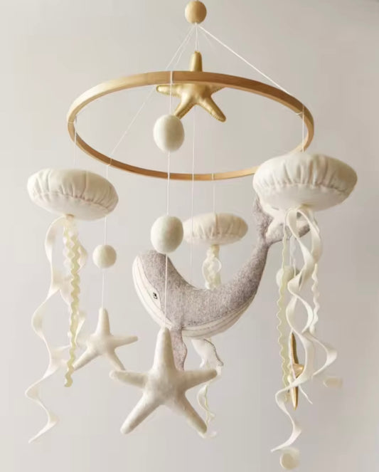 HAND CRAFTED FELT CRIB MOBILE