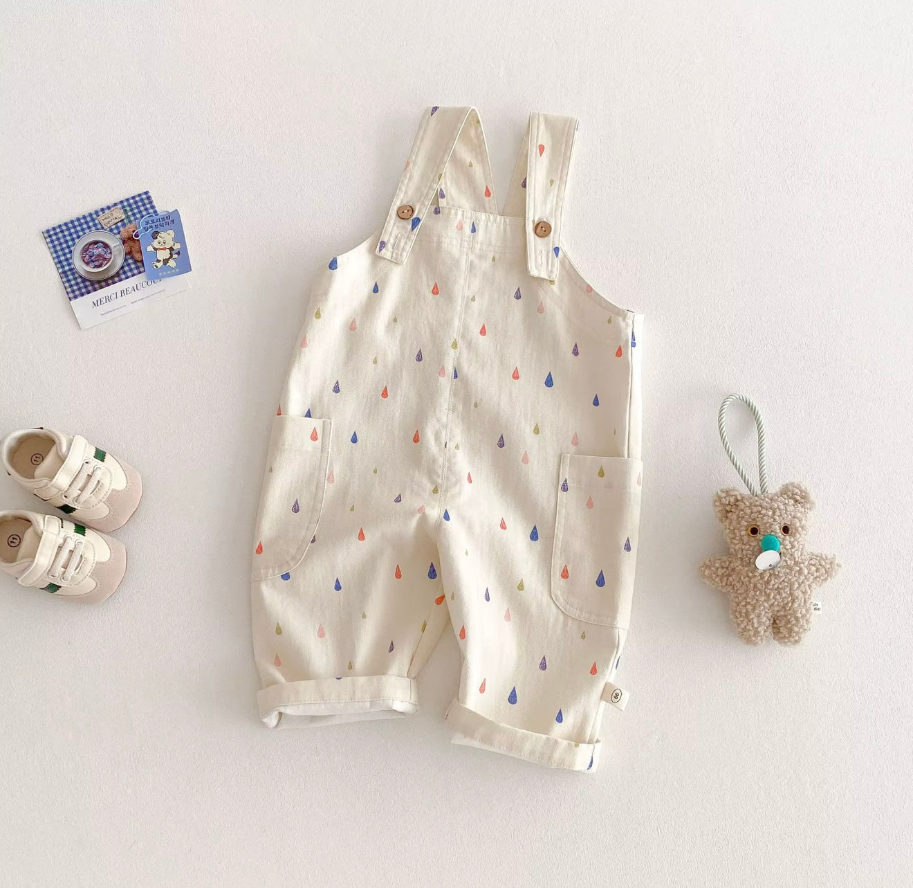 100% Cotton oversized Overalls